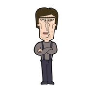 cartoon angry man N107
