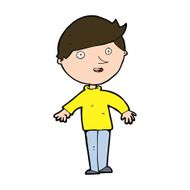 cartoon happy man N486