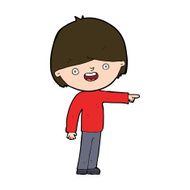 Cartoon Man Pointing N218