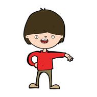 cartoon happy man N487
