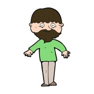 cartoon happy man N488