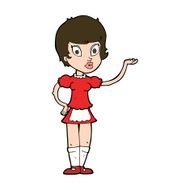 Cartoon Waitress N37