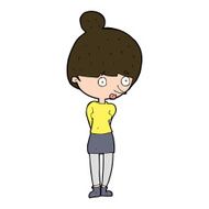 cartoon woman staring N31