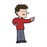 Cartoon Man Pointing N219