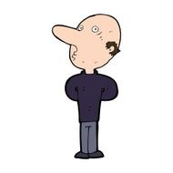 cartoon balding man N21