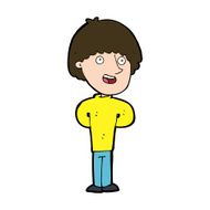 cartoon happy man N493