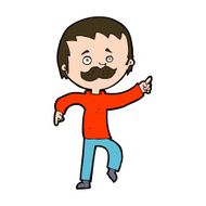 cartoon man with mustache pointing N31