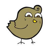 cartoon funny bird N13