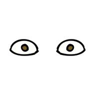 cartoon staring eyes N11
