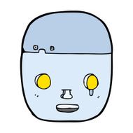 cartoon robot head N78
