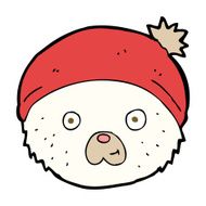 cartoon teddy bear face N13