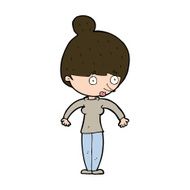 cartoon woman staring N32