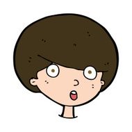 Cartoon Surprised Boy N30