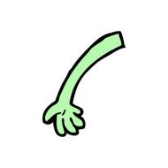 cartoon monster arm N118