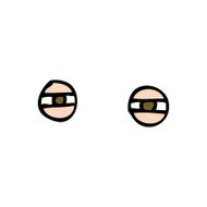 cartoon narrowed eyes N10