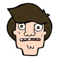 cartoon shocked face N21
