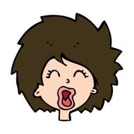 Cartoon Woman Screaming N16