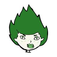 cartoon vampire head N40