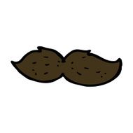Cartoon Mustache N36
