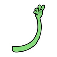 cartoon monster arm N121