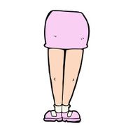 cartoon female legs N49