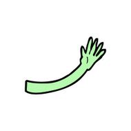 cartoon monster arm N123