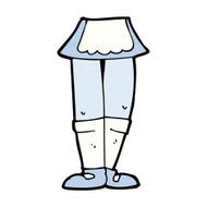 cartoon female legs N51