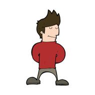 cartoon happy man N501