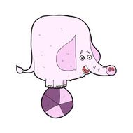 Cartoon Circus Elephant N17