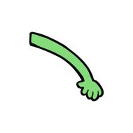 cartoon alien arm N14