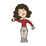 cartoon woman only joking N11
