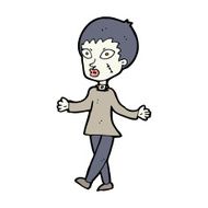 cartoon halloween zombie woman N11