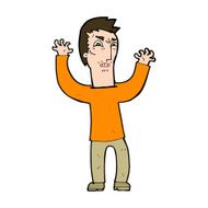 cartoon angry man N111