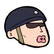 cartoon policeman head N11