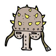 cartoon spiked helmet N11