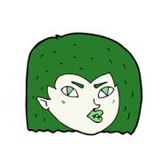 cartoon vampire face N42