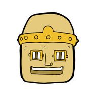cartoon robot head N82
