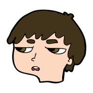 cartoon annoyed boy N40