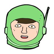 cartoon astronaut head N11
