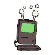 cartoon old computer N47