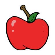 Cartoon Apple N136