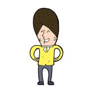 cartoon happy man N504