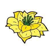 cartoon flower N446