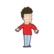 cartoon worried man N110