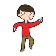 Cartoon Boy Pointing N33