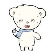 cartoon cute polar bear N55