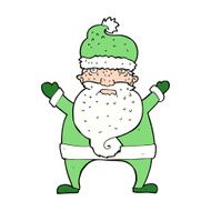 cartoon ugly santa claus N11