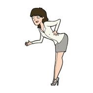 cartoon businesswoman explaining N10