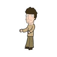 cartoon confused man N66