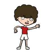 cartoon sporty person N10